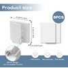 Zgwansui 6 PCS Adhesive Wall Clips for Hanging, Tapestry Hangers
