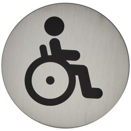 Durable Sign Plate, Toilet/Lavatory (WC Disabled)