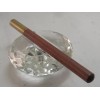 STUNNING HIGH QUALITY RED WOOD AND BRASS ROLLER BALL TACTICAL