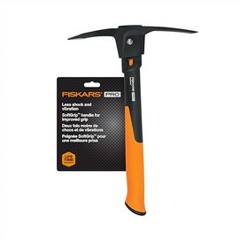 Fiskars IsoCore Pickaxe Mattock with Shock Absorbing Handle, 1.5 lb