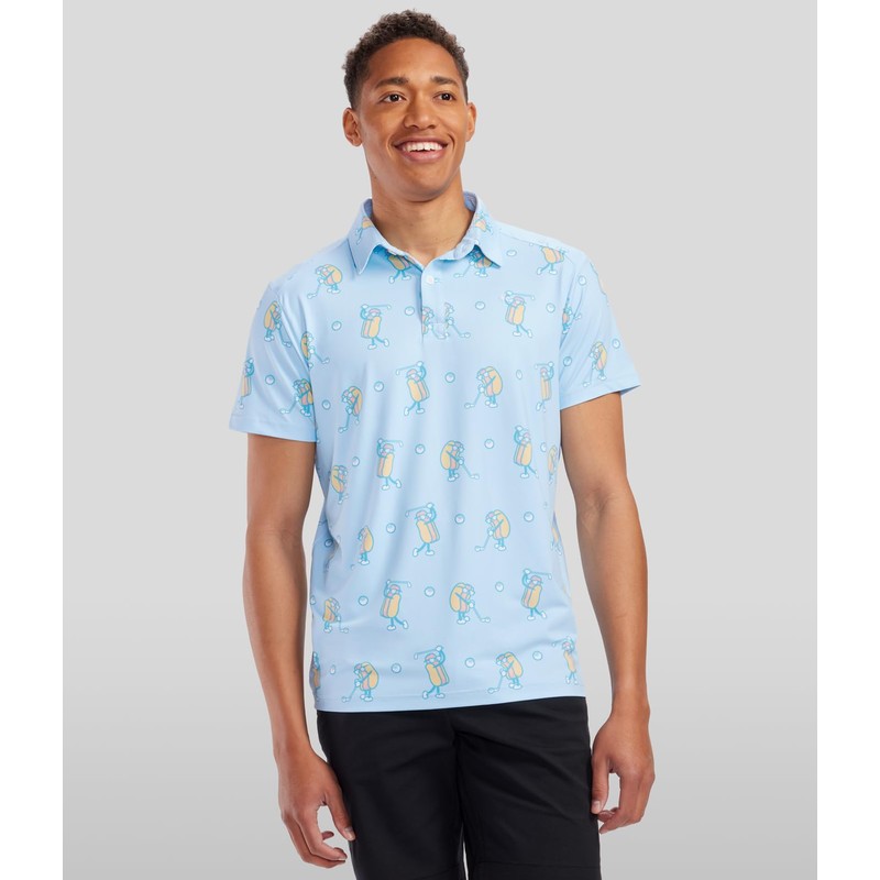 Tipsy Elves Sizzlin' Swing Golf Polo Size Medium