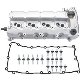 MITZONE Aluminum Valve Cover Compatible with 2014-2018 Jeep 2013-2016 Dodge 2015-2017 Chrysler 200 2016-2018 Fiat 500X 2015-2017 Ram 2.4L L4 - Gas