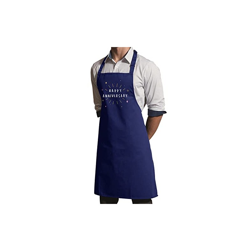 Fabulous Premium-Küchenschürze Navy Happy Anniversary Wedding Celebration Gift Ideas Couple