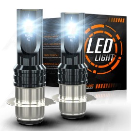 AuureLamp For Kawasaki ATV KFX400 2003-2006 KFX450R 2008-2014 H6 LED Headlight Light Bulbs