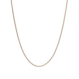 FOCALOOK Women's Thin 1.2mm Stainless Steel Snake Chain with Extension Chain 5cm Length - 45/50/55/60/65/70/75cm, Stainless Steel, No Gemstone