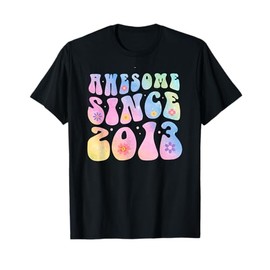 12 Year Old Awesome Since 2013 Tie Dye Flowers 12th Birthday T-Shirt