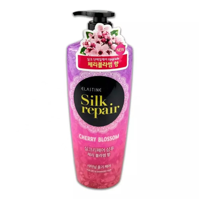 린스 엘라스틴 실크리페어 체리블라썸 샴푸 -O 550ml Rinse Elastin Silk