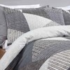 Dreamscene Geometric Duvet Cover with Pillowcases Textured Scandi Bedding Set,