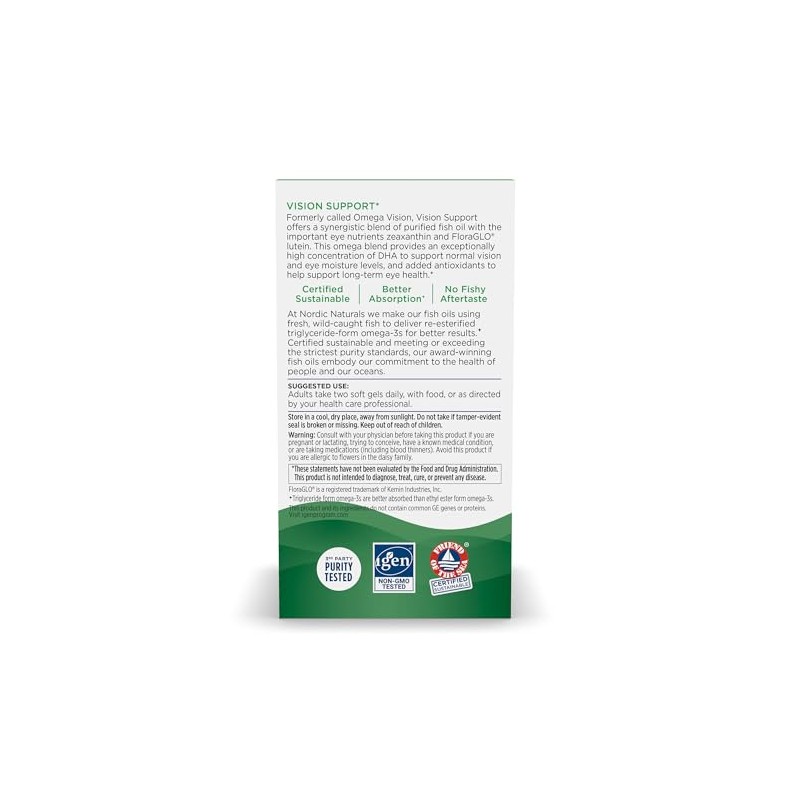 Omega Vision, 1000 mg, 60 ct by Nordic Naturals