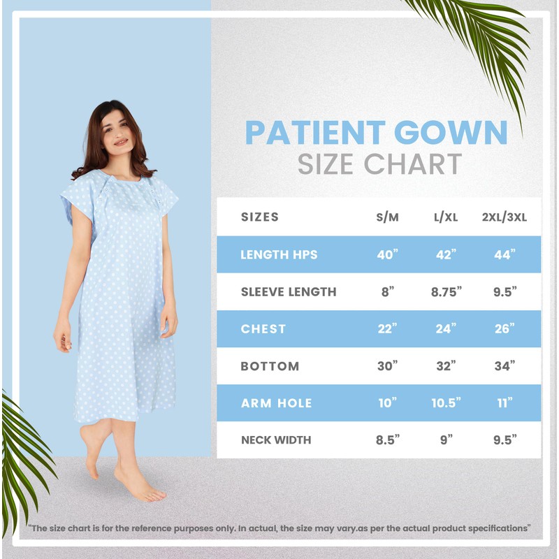 Utopia Care Women's Hospital Gown Soft Comfortable and Stylish Patient