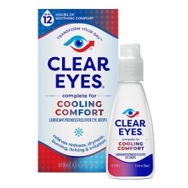 Clear Eyes Cooling Comfort Gotas Lubricantes Ojos Rojos 15ml