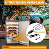 Upgrade 1650W Electric Smoker Heating Element with Adjustable Thermostat Controller,