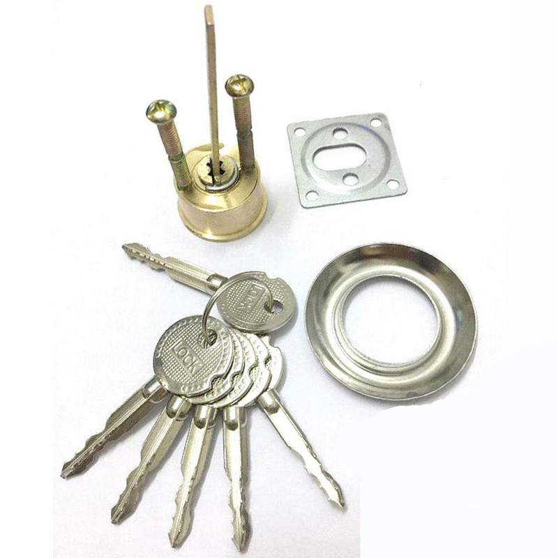 tooloflife Rim Cylinder Lock Kit Brass Door Night Latch Lock