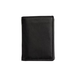 Josephine Osthoff Men's Leather Large Card Holder Credit Card Credit Cards Women's RFID Protection ID Pocket Slim Wallet with Zip (929), black