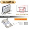 Alise Glass Shower Door Hinge,Hinges for Glass Doors,Heavy Duty Solid