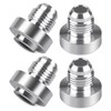 CNRAQR 6AN Male Weld on Bung Fitting Aluminum Adapters 4PCS