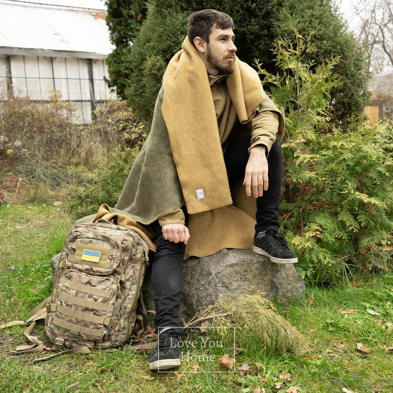 LYHome Merino Wool Blanket, Travel Blanket, Picnic Blanket, Camping Blanket,