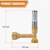 SUNGATOR 3/4" GHT Water Hammer Arrestor, 3/4 Inch Swivel Female