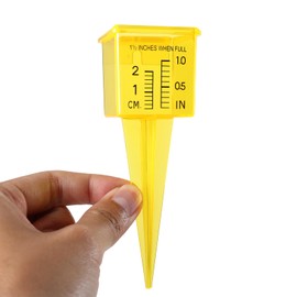 MUMTOP 10 Pack Rain Gauge, 1.5" Sprinkler Gauge with Wide Mouth, Outdoor Water Measuring Gauge for Lawn, Garden, Yard