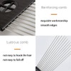 Steel Comb, Professional Hair Styling Comb Anti-Static Afro Comb With