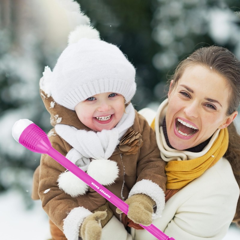 Slippery Racer Snowball Thrower Stick (Pink)
