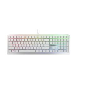 Cherry MV 3.0 Viola Wired Mechanical Gaming Keyboard. RGB Backlight with Cross Linear Viola Switches. from The Makers of The MX Switch. (White)