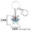 Llavero de pulpo de aleación esmaltada para mujeres y niñas,