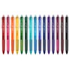 Vanstek 15 Colors Retractable Erasable Gel Pens Clicker, Fine Point(0.7),