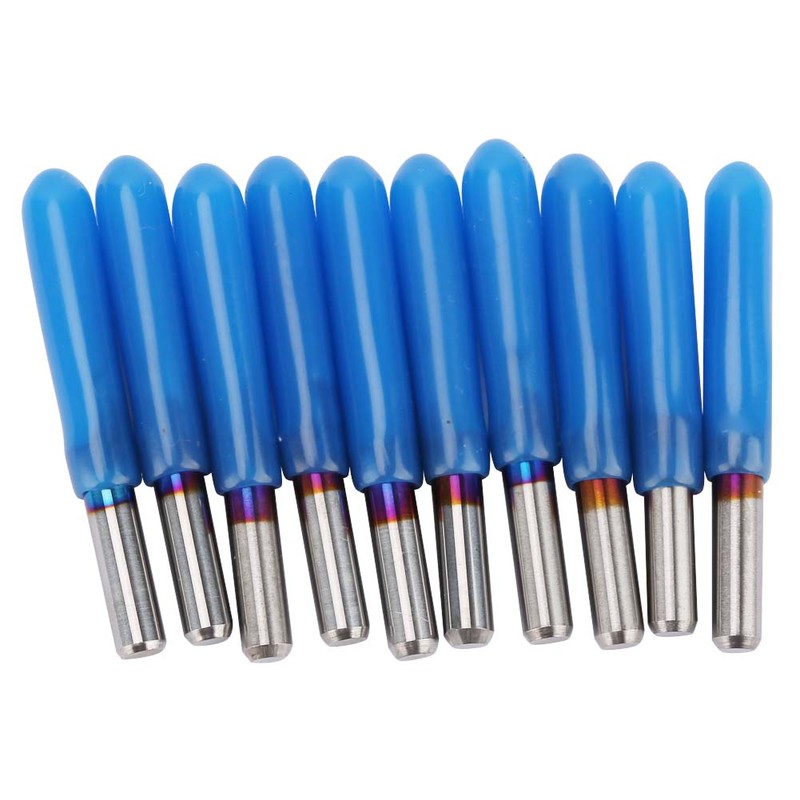 Tungsten Steel CNC Router Cutter Bit Blue Plating 3.175(30°) Wood
