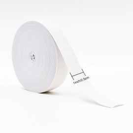 Vancool White Rubber Band For Clothing and Home, DIY Crafts, 10 Metres, 2.5 cm Wide