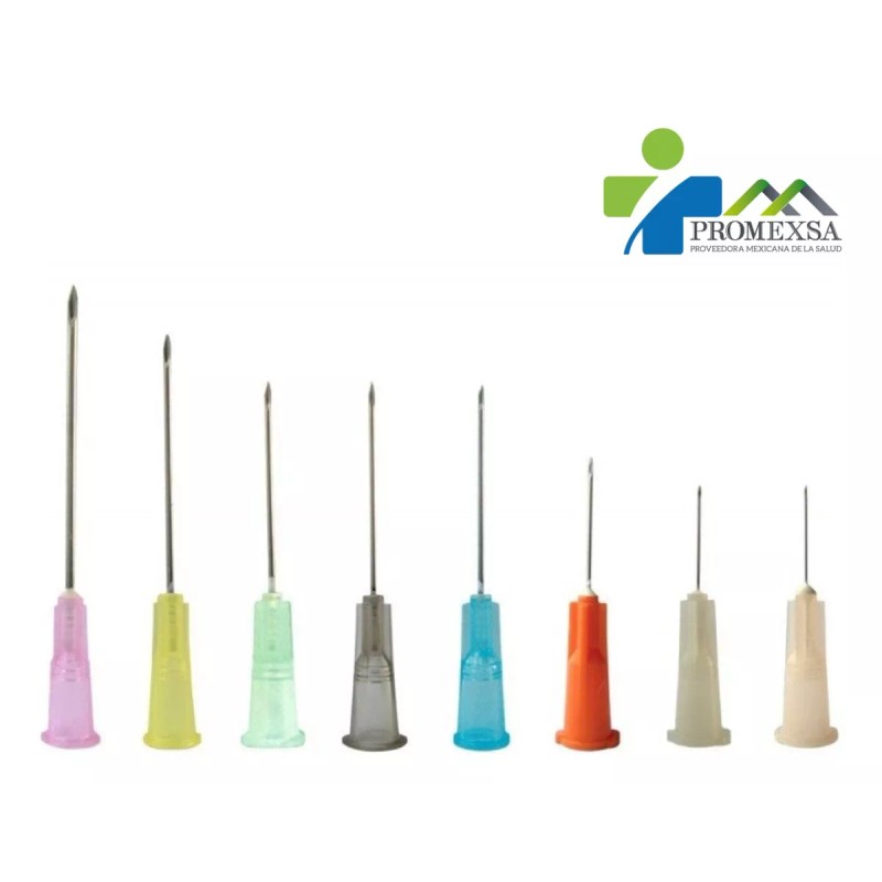 Sensi Medical Aguja HiPodérmica Esteril, Desechable C/100 Pz