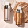 Base Maquillaje Cobertura Polvo Estrellas Bronceador Coreano Tono Oro Bronce