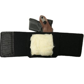 Browning 1911 22, 380 Pro Carry Ankle Holster Left Hand Brown Leather & Neoprene Gun Holster