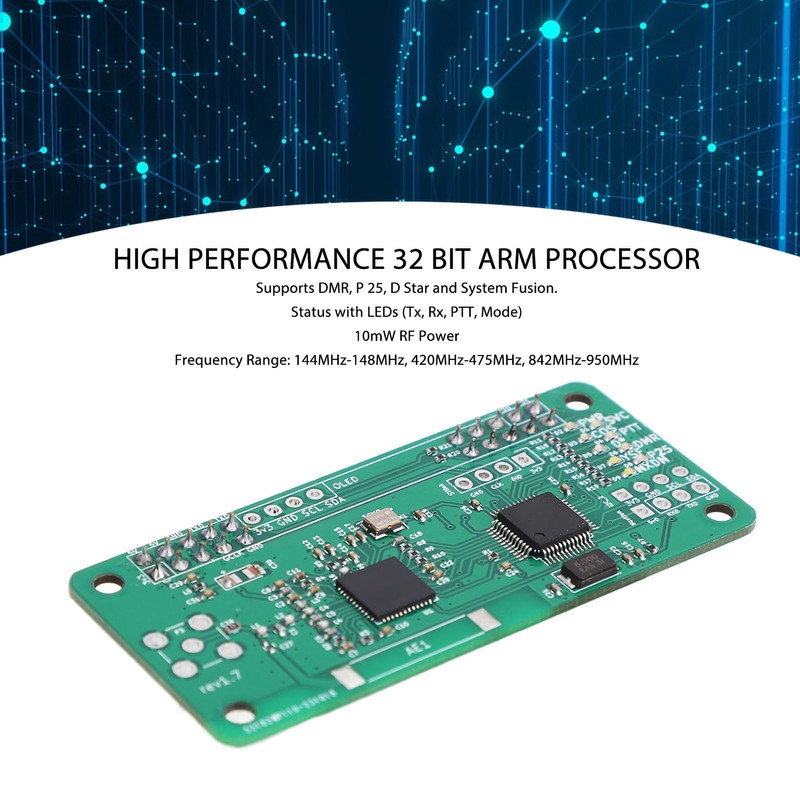 MMDVM Hotspot Board PCB 32 Bit 10mW RF DMR YSF