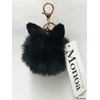 Monoa Women's Key Holder, Accessories, Cute, Rabbit Ears, Fake Fur