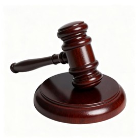 Gavel and Sound Block Set for Lawyers, Judges, and Chairmen of The Board - Perfect Desk Accessory for Local Club Presidents (red)