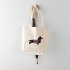 CafePress BFF Dachshund Tote Bag Reusable Natural Beige Canvas Shopping