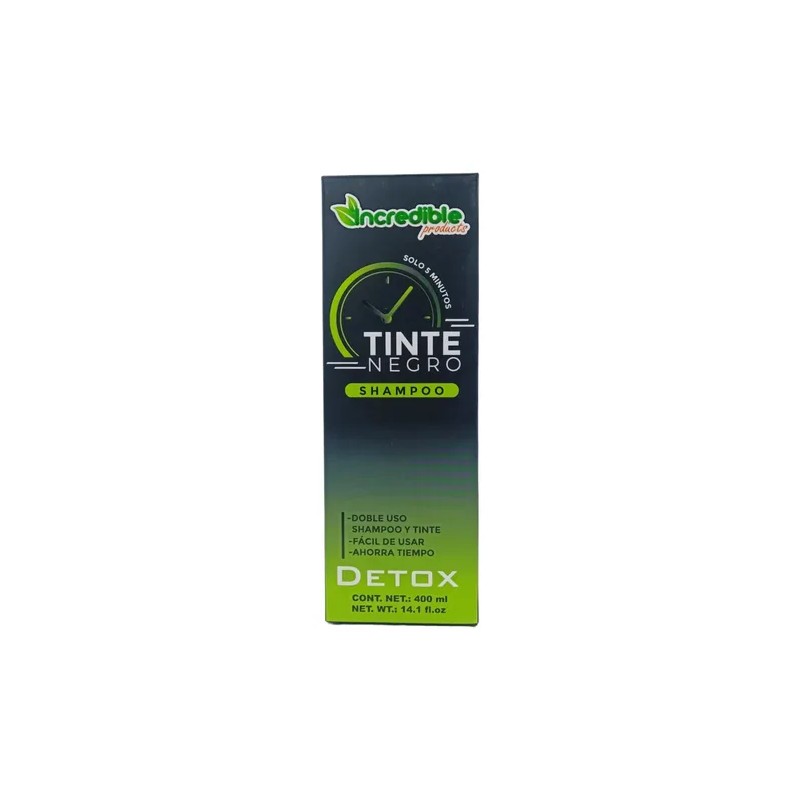 Shampoo Para Canas Con Tinte Para Cabello Color Negro 2