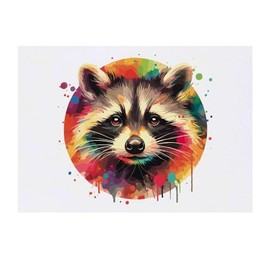 Azeeda 'Waschbär' Temporäres Tattoo - Hautfreundlicher & Ungiftiger Abziehbild · Wasserfest (TO00073845)