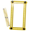 VViViD Heavy-Duty Adjustable Ruler (Multi-Angle 4 Holder Yellow Plastic)