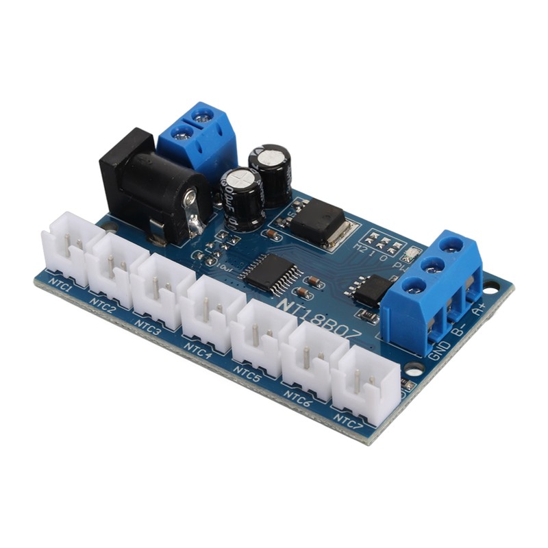 7 Channel RS485 Module NTC Temperature Sensor Measurement MODBUS RTU