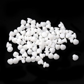 Tighall 100PCS White Soft Plastic Screw Hole Cover Plugs, 3mm Waterproof Cap Plug for Holes