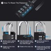 Diyife Combination Padlock, [2 Pack] 4 Digit Lock Combination, Padlock
