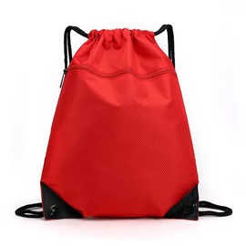Women Mens Drawstring Backpack Bag Gym Sports Sack Portable Shoe Balls Bags, Lightweight and Spacious - 50x43 cm