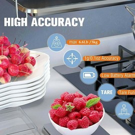 3000g / 0.1g Electronic Digital Kitchen Food Cooking Weight Balance Scale Accurate