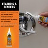 Gorilla Waterproof Caulk & Seal Silicone Sealant, 2.8oz Squeeze Tube