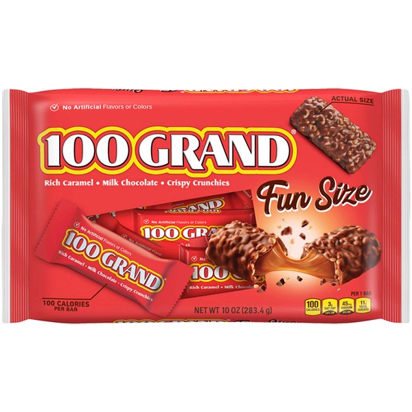 100 Grand Chocolate Bar Fun Size, 11 Ounce