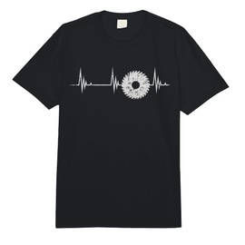 Carpenter Saw Blade Heartbeat Woodworker Woodworking Comfort Colors Adult Heavyweight T-Shirt