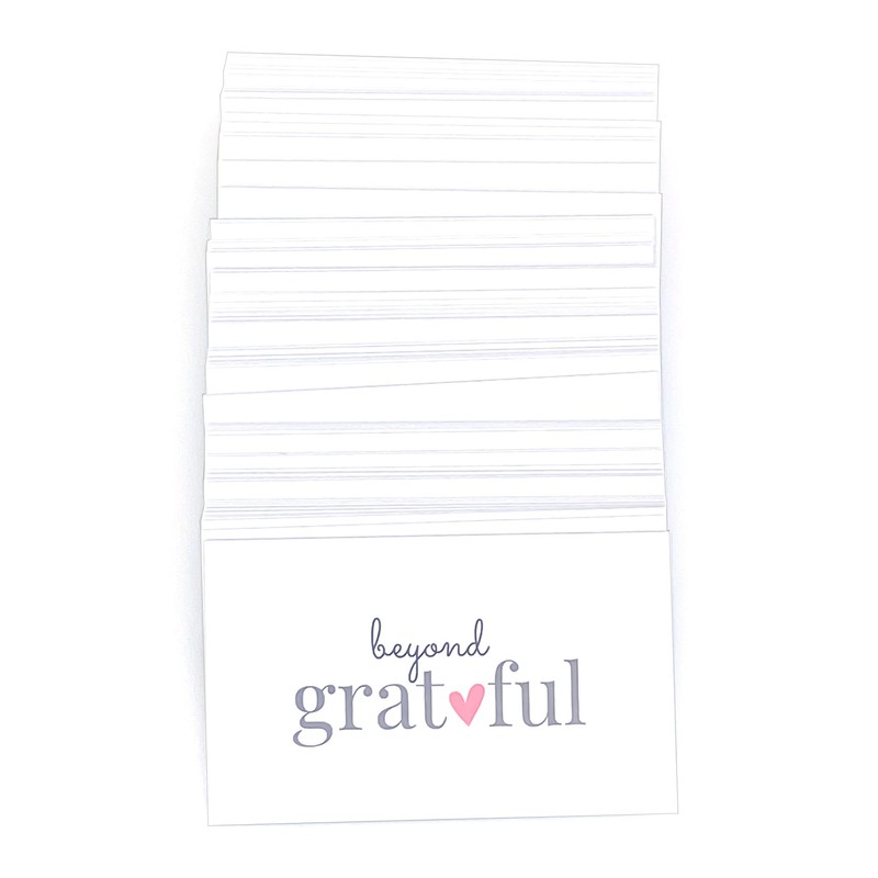 ITZAMNA Chic Gratitude Note Cards 100 Cards Business Card Size