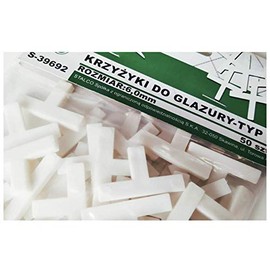 Tile Spacers, Type T, Tiling, Grouting, Floor, Wall, Plastic, Cross - 6mm